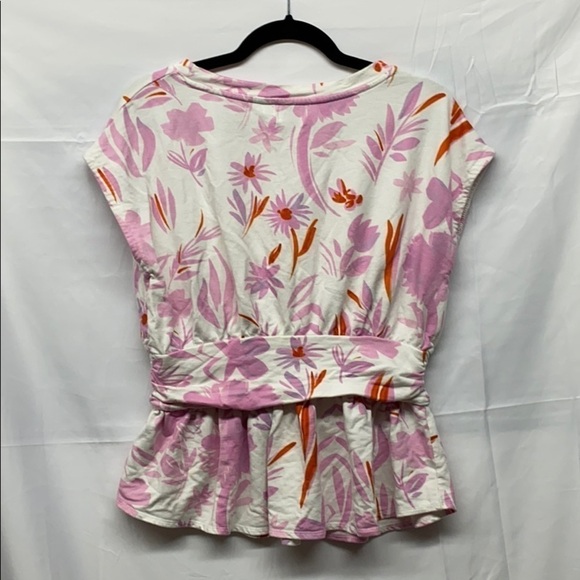 Postcard Anthropologie Floral ruched Top med - Picture 5 of 5